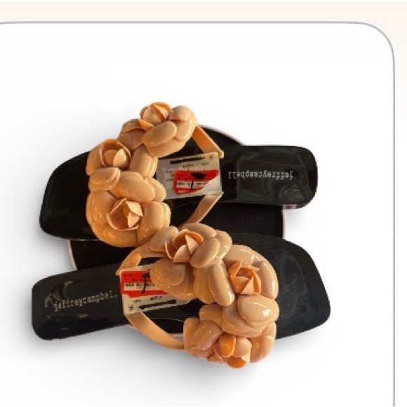 Jeffrey Campbell Shoes - Jeffrey Campbell Black and Cream Braided Sandals